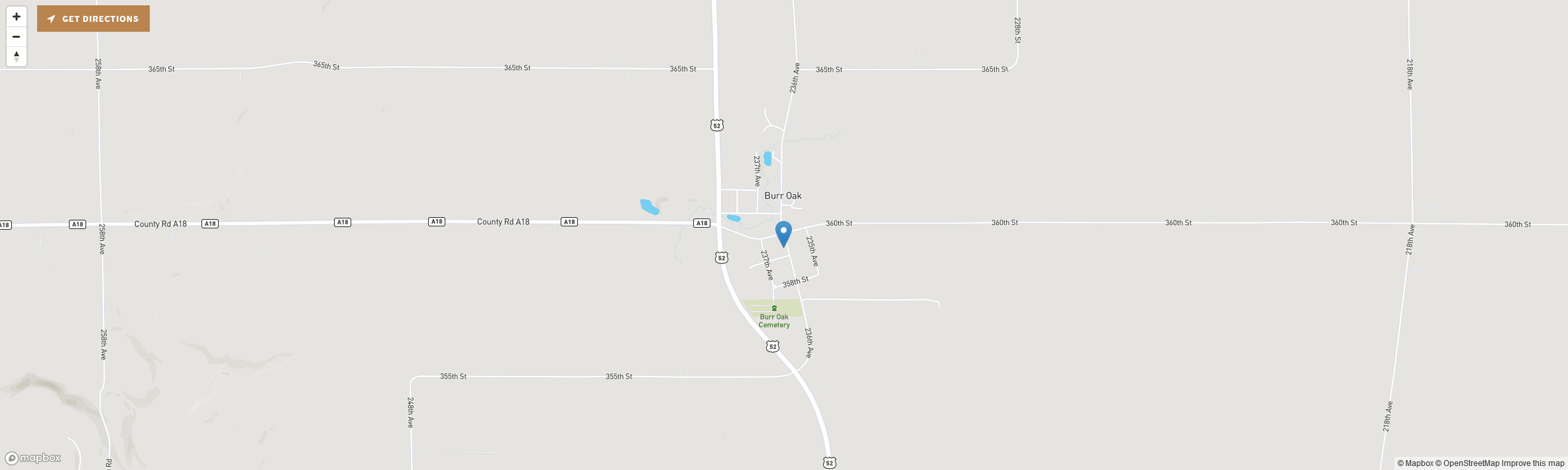 Google Maps Screenshot of 3603 236th Ave, Decorah, IA 52101