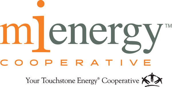 MiEnergy Cooperative logo with tagline: 