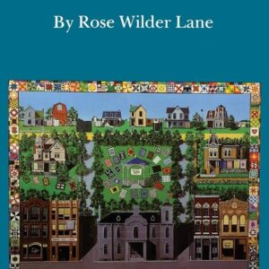 Book cover for Old Home Town, featuring a colorful folk art town illustration.