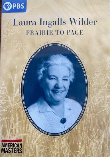 DVD - Prairie to Page features a PBS documentary cover with Laura Ingalls Wilder’s portrait and the title "Prairie to Page.